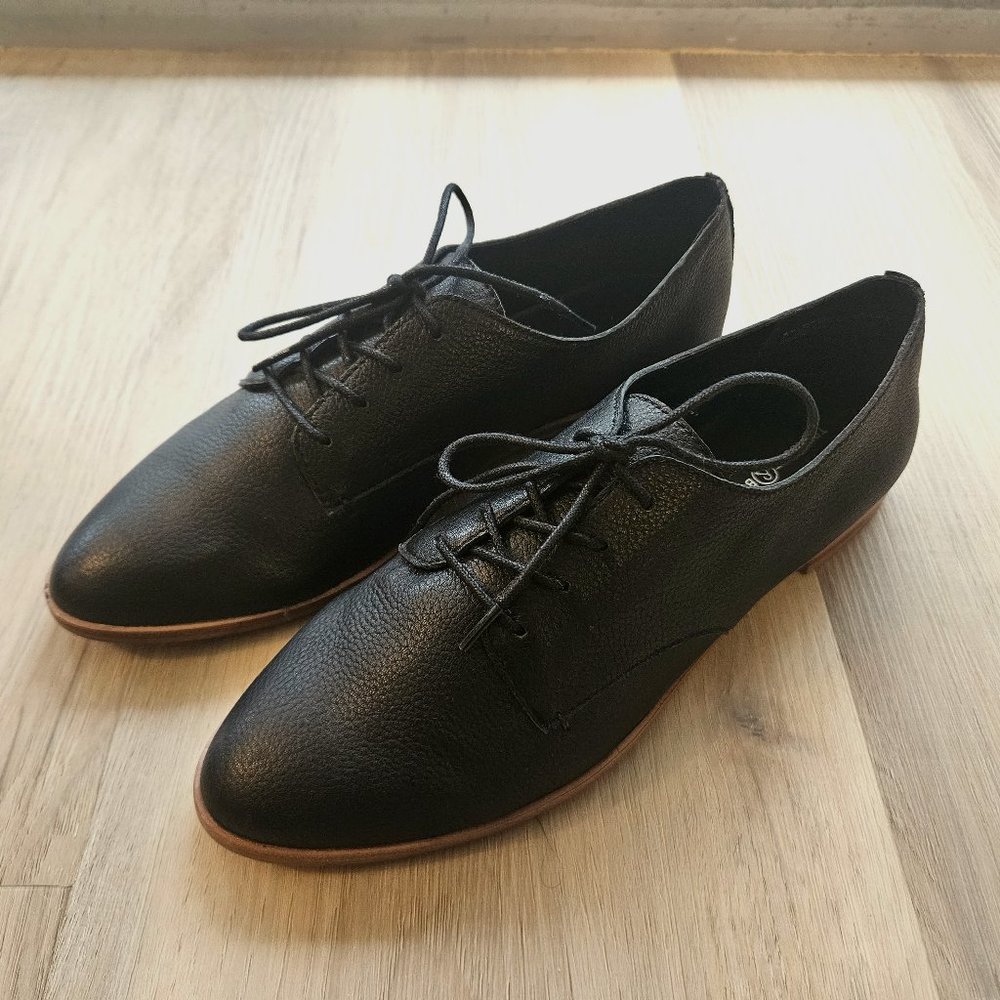 Treasure & Bond Black Leather Oxfords
